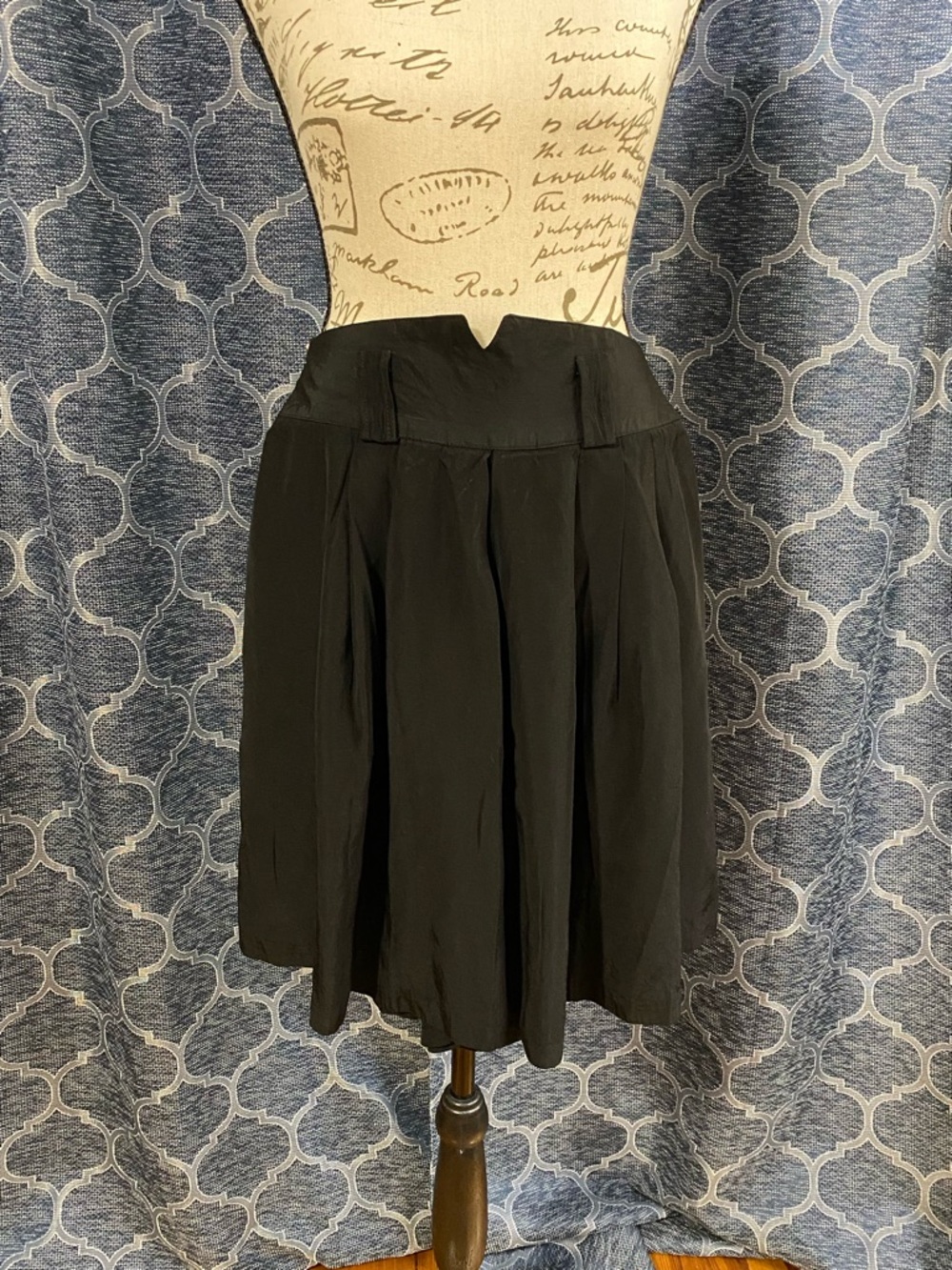 Just Maggie Black A-Line Pleated Mini Skirt with Built-In Shorts